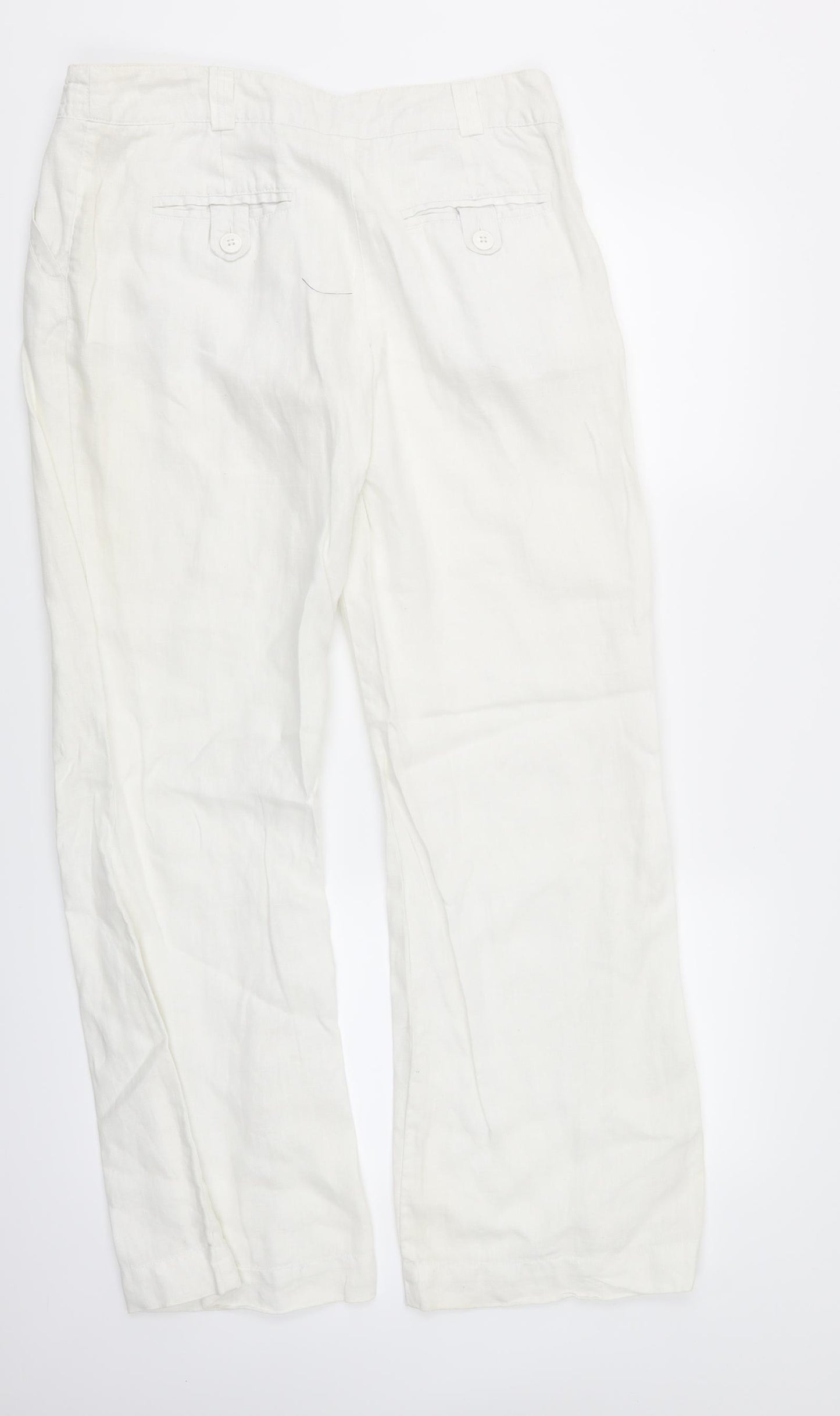 Cherokee Womens White   Trousers  Size 12 L30.5 in