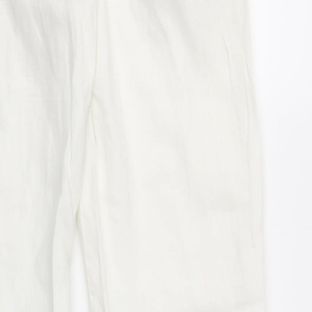 Cherokee Womens White   Trousers  Size 12 L30.5 in