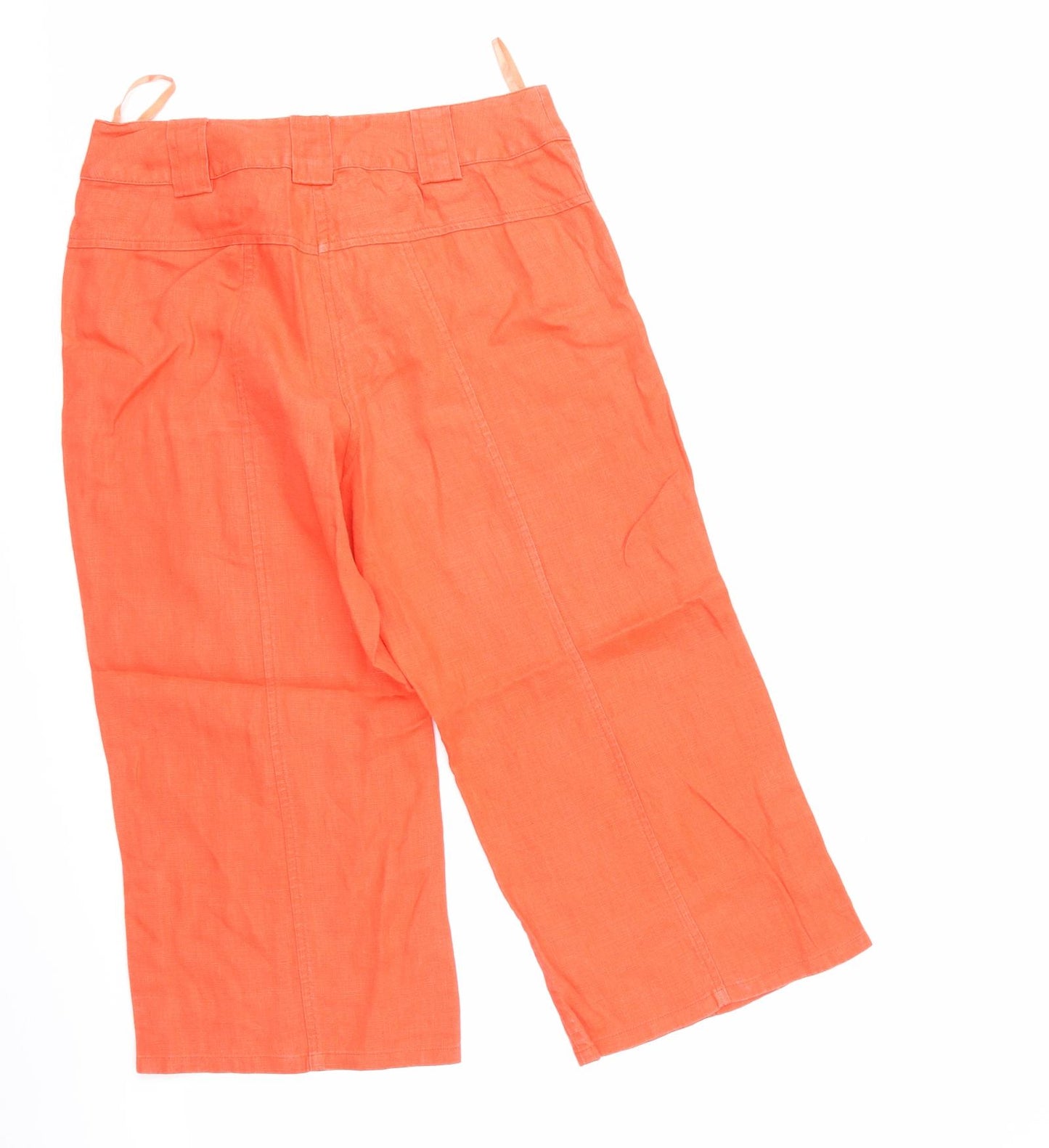 Per Una Womens Orange   Cargo Shorts Size 10