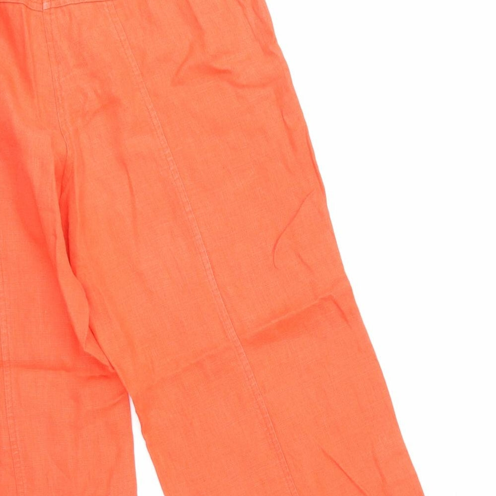Per Una Womens Orange   Cargo Shorts Size 10
