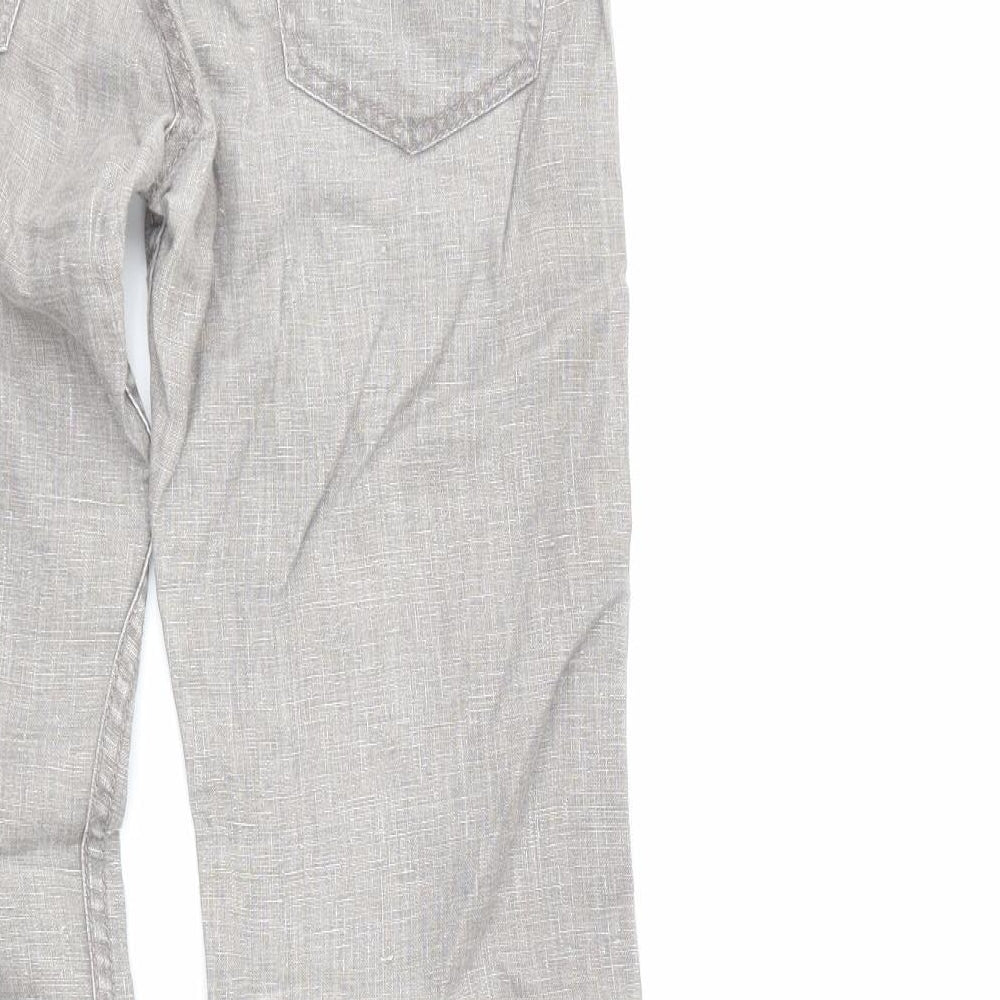 French Connection Womens Grey   Trousers  Size 8 L30 in