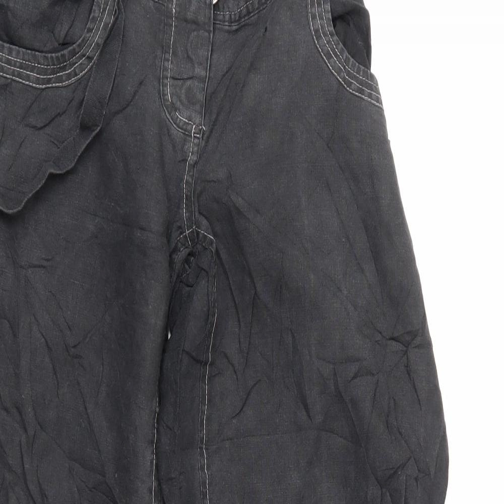 River Isalnd Womens Black   Cropped Trousers Size 10 L26 in
