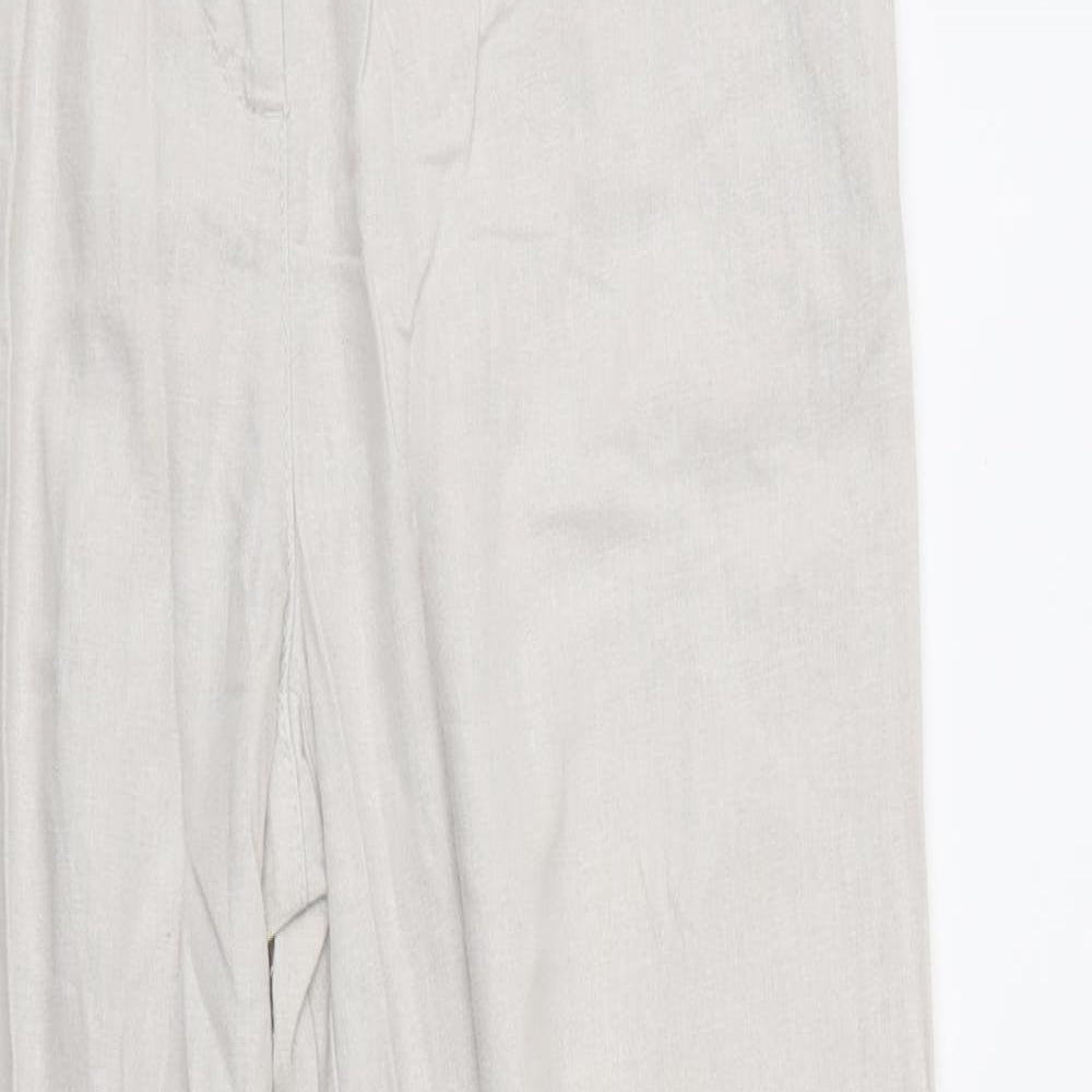 Peacocks Womens Grey   Trousers  Size 10 L30 in