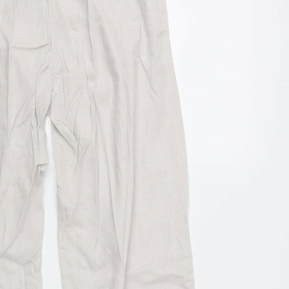 Peacocks Womens Grey   Trousers  Size 10 L30 in