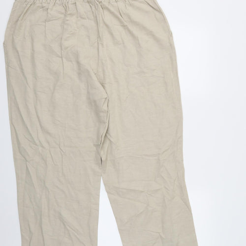 Julipa Womens Ivory   Trousers  Size 18 L26 in