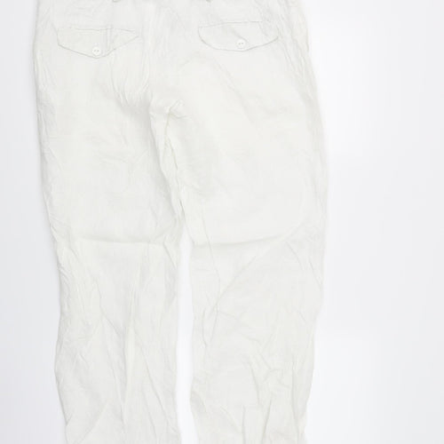 The Trend House Womens White   Trousers  Size L L29 in
