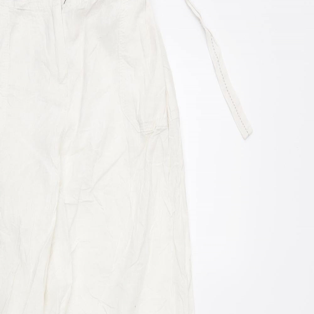 Cherokee Womens White   Cargo Trousers Size 16 L28.5 in