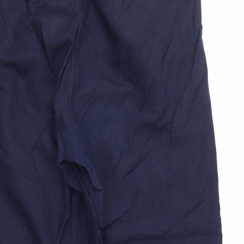 Jaeger Womens Blue   Cropped Trousers Size 14 L25.5 in