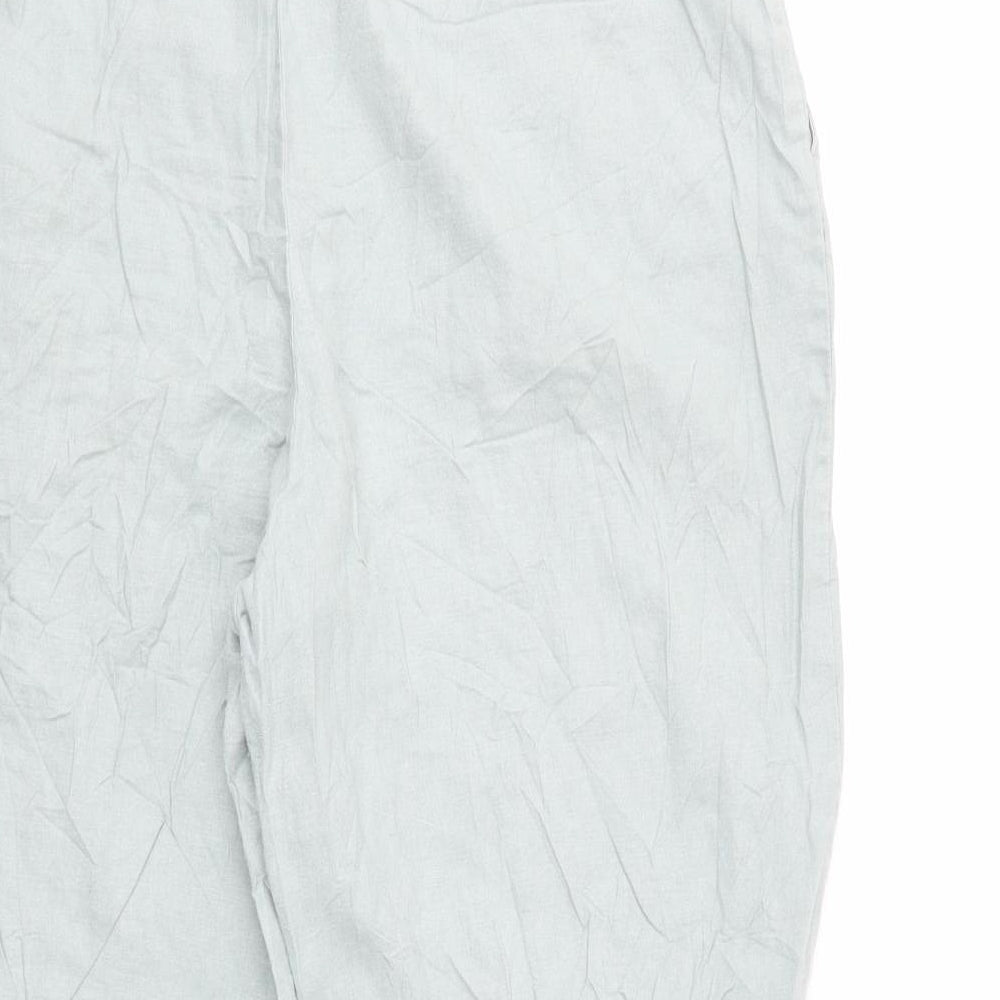 ASOS Womens Green   Cropped Trousers Size 14 L24 in