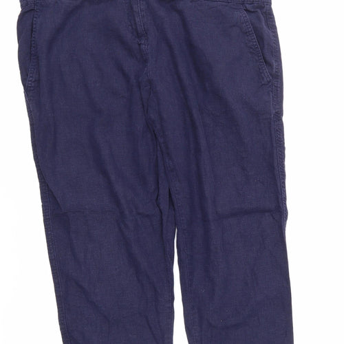 NEXT Womens Blue   Trousers  Size 16 L26.5 in