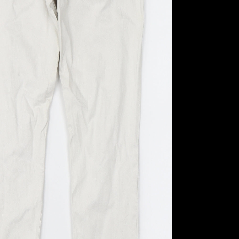 Up Fashion Womens White   Skinny Jeans Size 10 L26 in