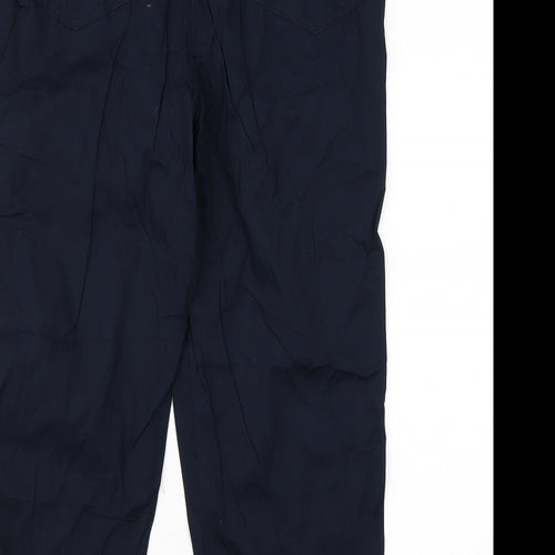 M&Co Womens Blue   Cargo Trousers Size 12 L22 in