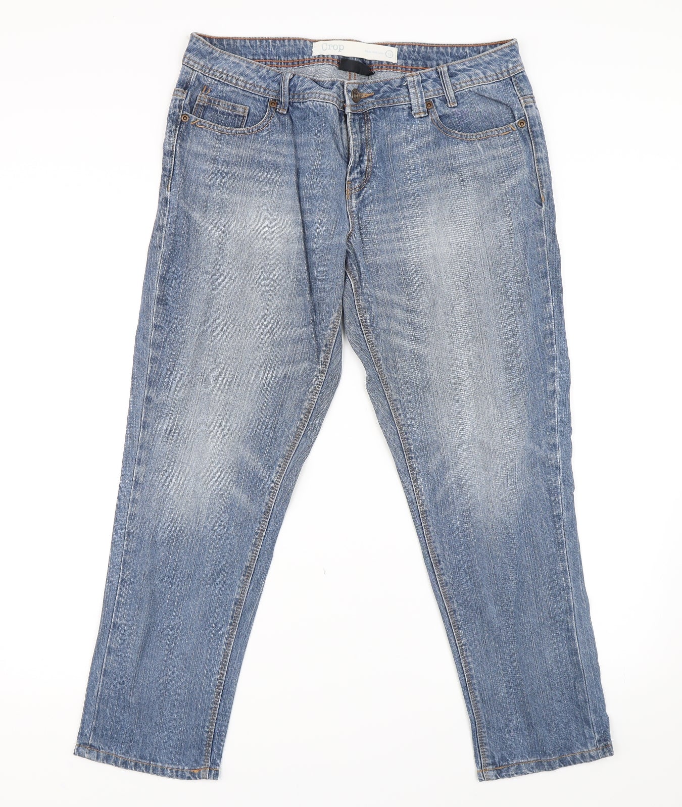 NEXT Womens Blue   Cropped Jeans Size 12 L27 in