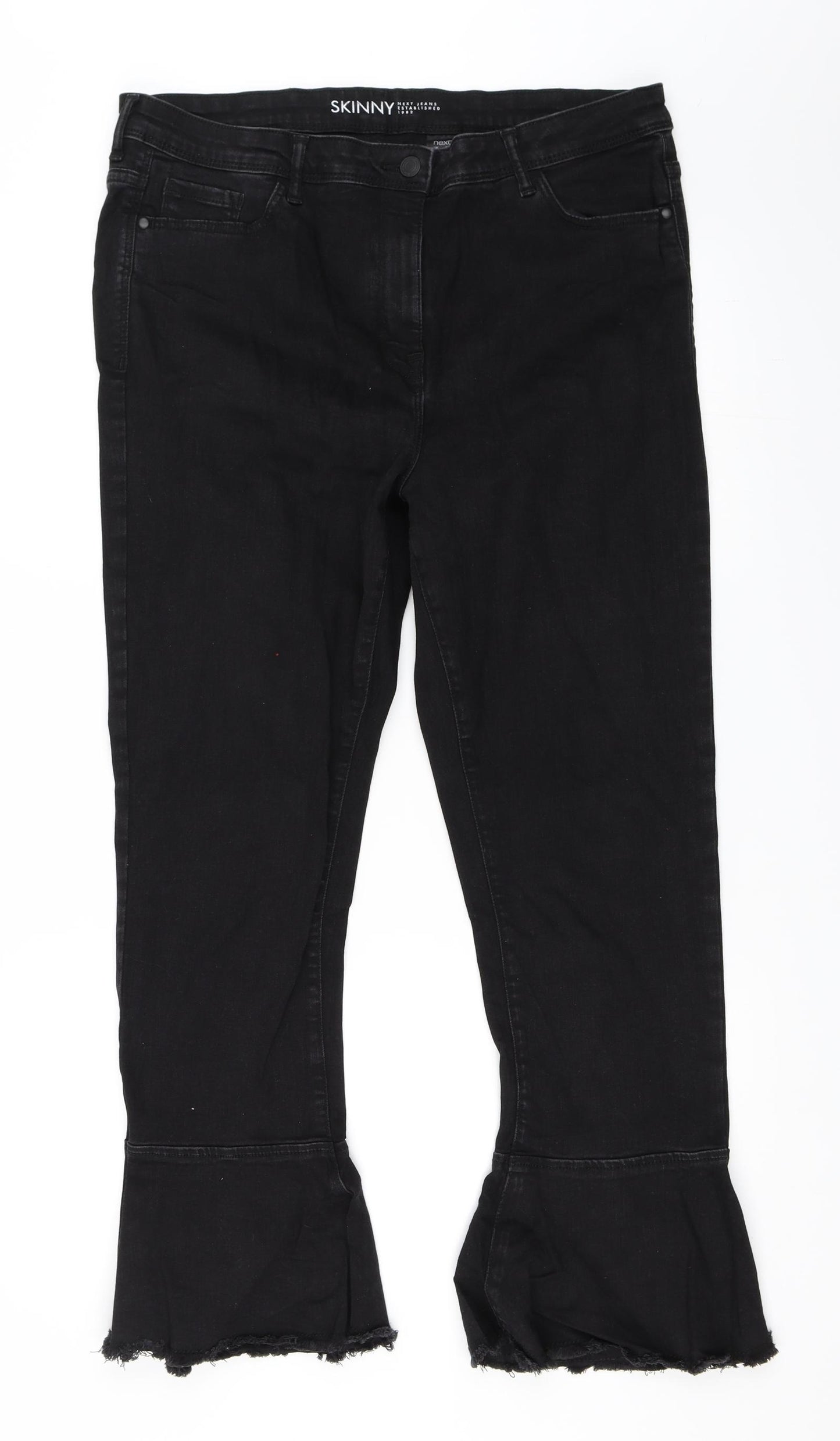 NEXT Womens Black   Skinny Jeans Size 18 L28 in