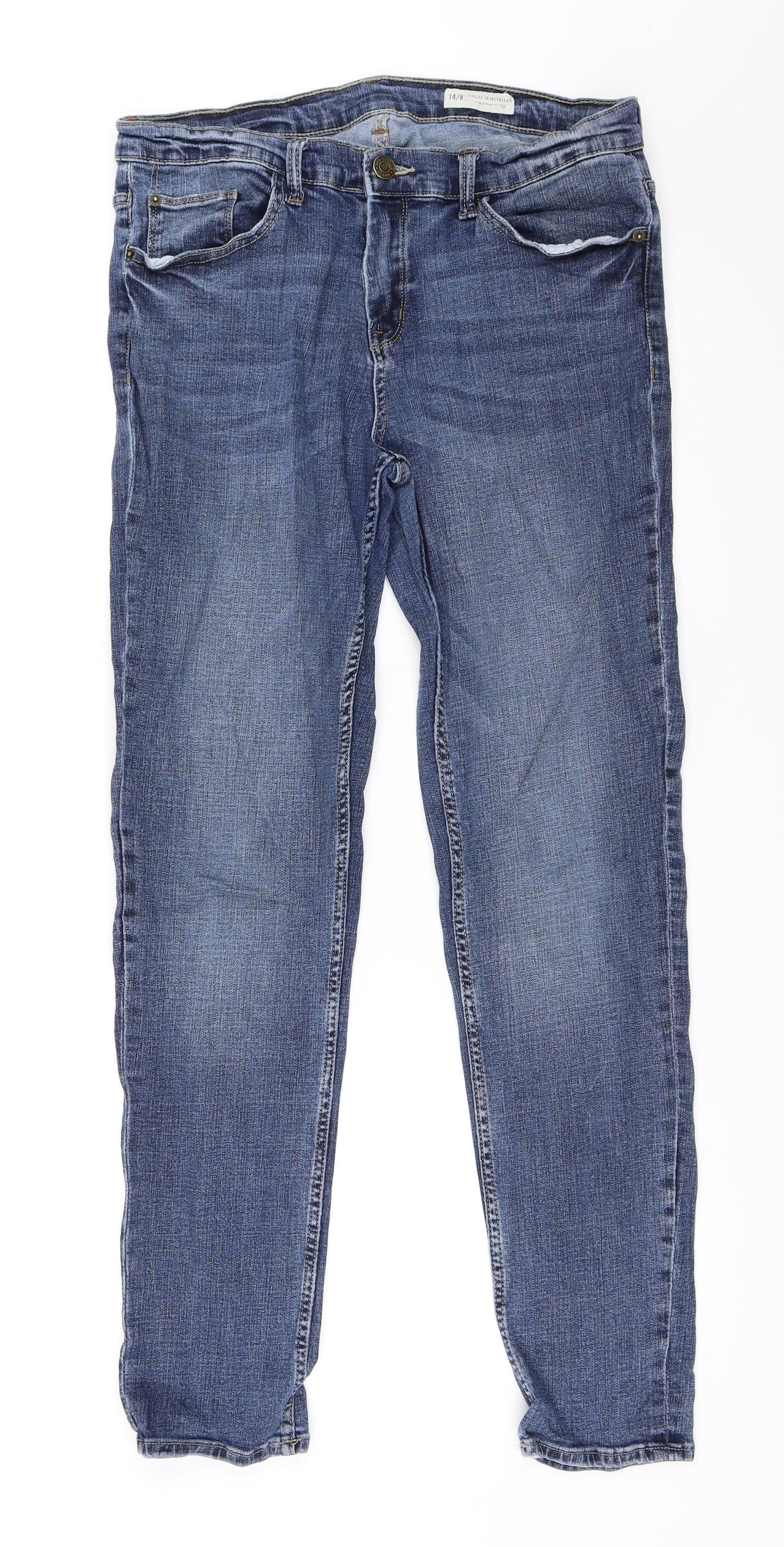 Red Herring Womens Blue   Straight Jeans Size 14 L30 in