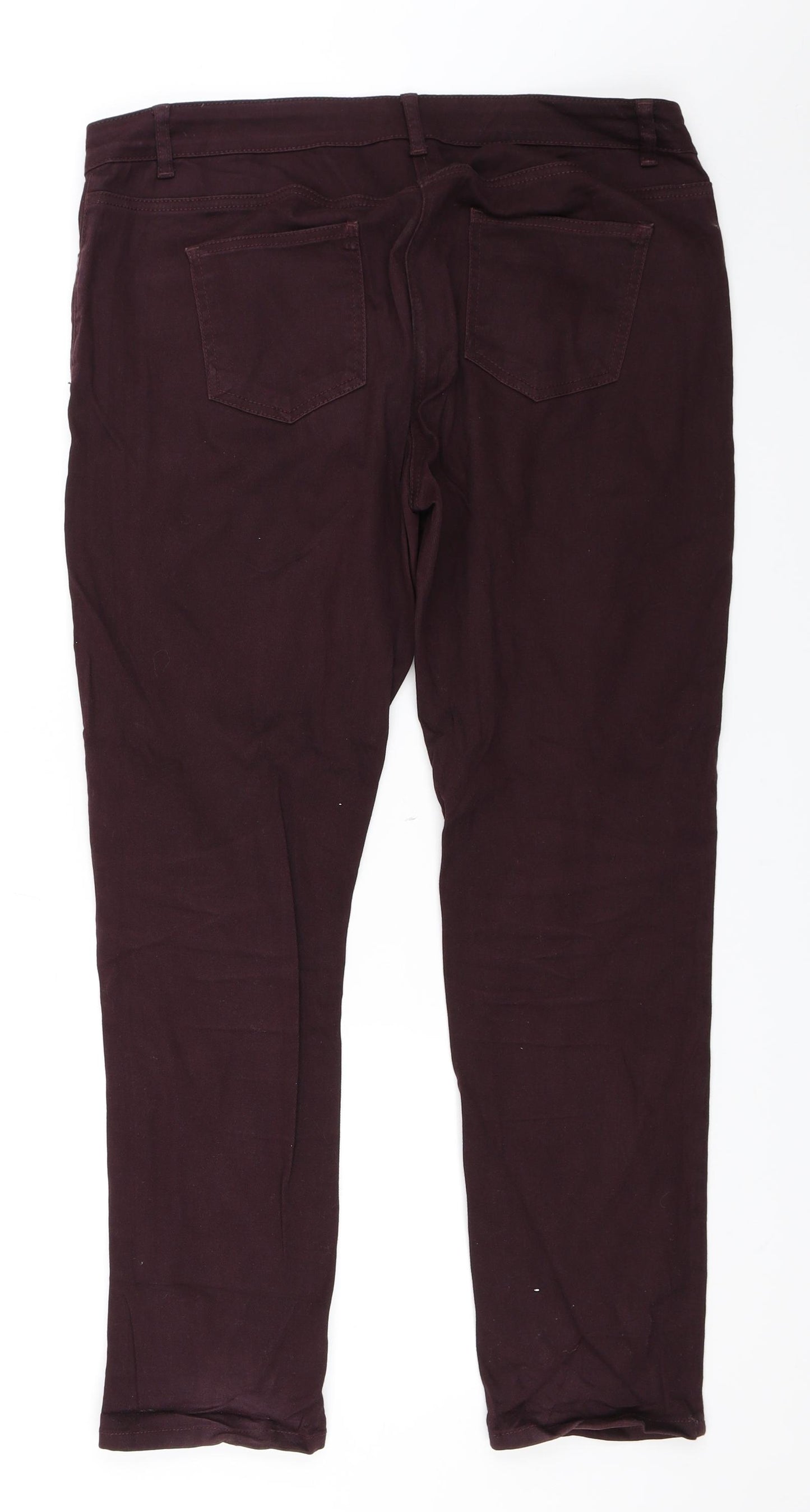 Wallis Womens Purple   Skinny Jeans Size 14 L29 in