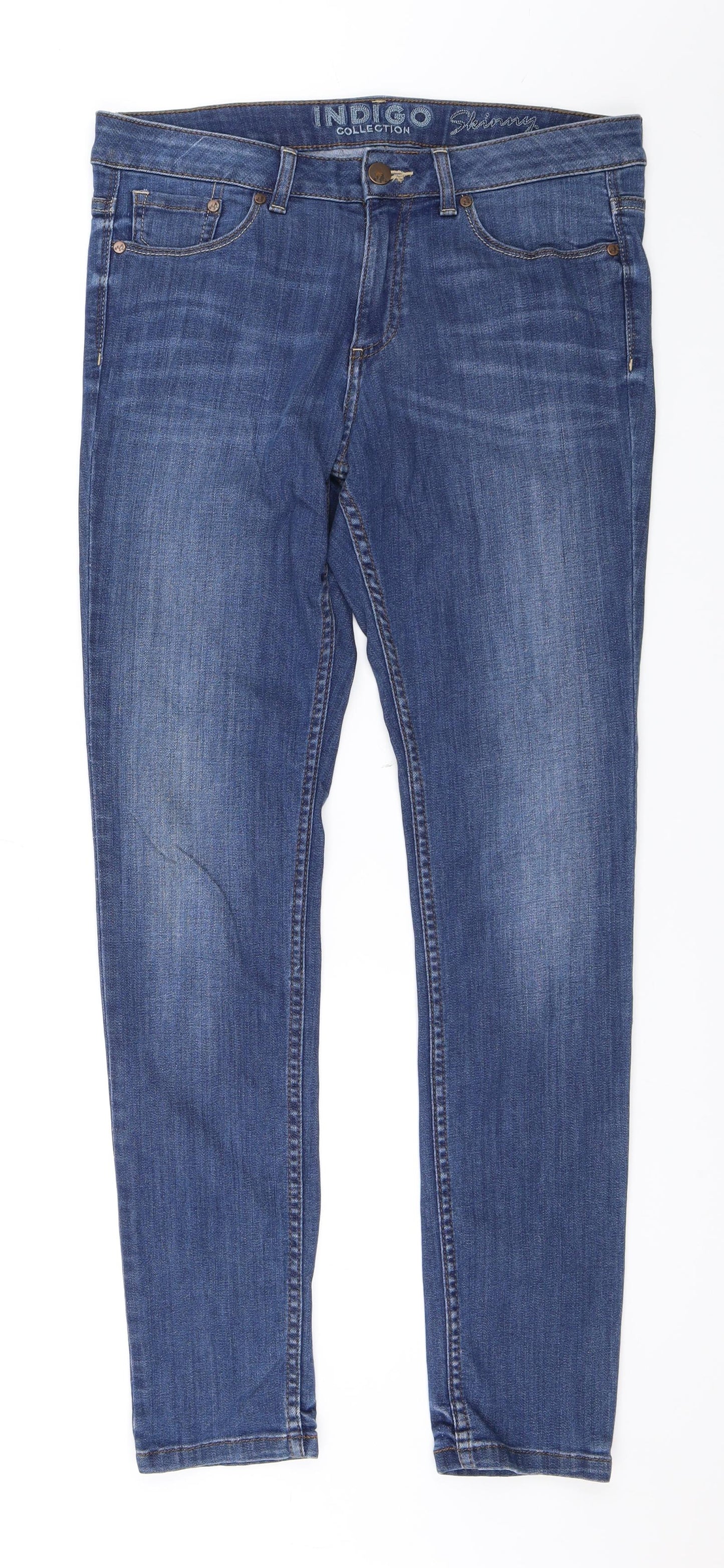Marks and Spencer Womens Blue   Skinny Jeans Size 12 L31 in
