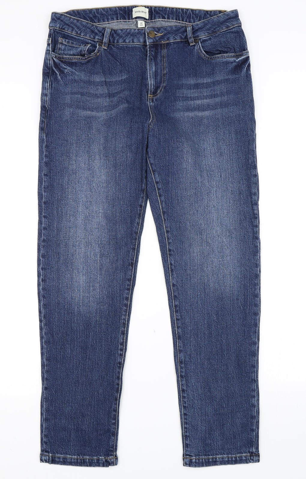 White Stuff Womens Blue   Straight Jeans Size 14 L29 in