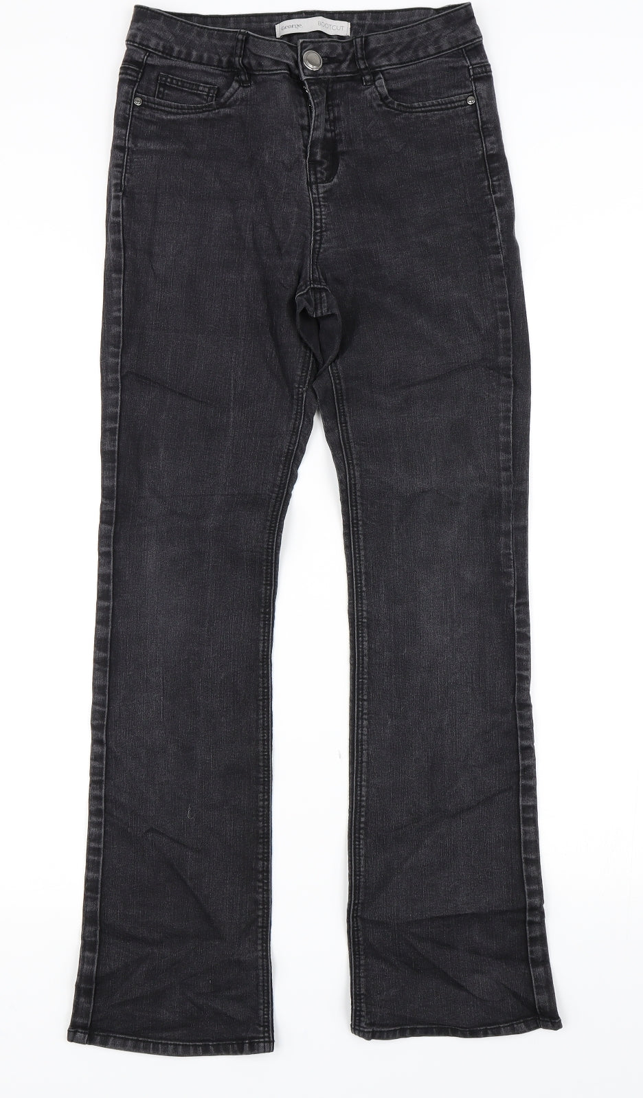 George Womens Black   Bootcut Jeans Size 8 L28 in