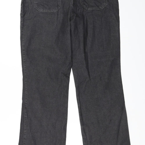 Bonita Womens Grey   Wide-Leg Jeans Size 32 in L31 in