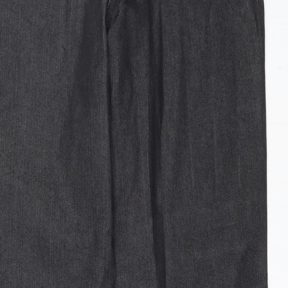 Bonita Womens Grey   Wide-Leg Jeans Size 32 in L31 in