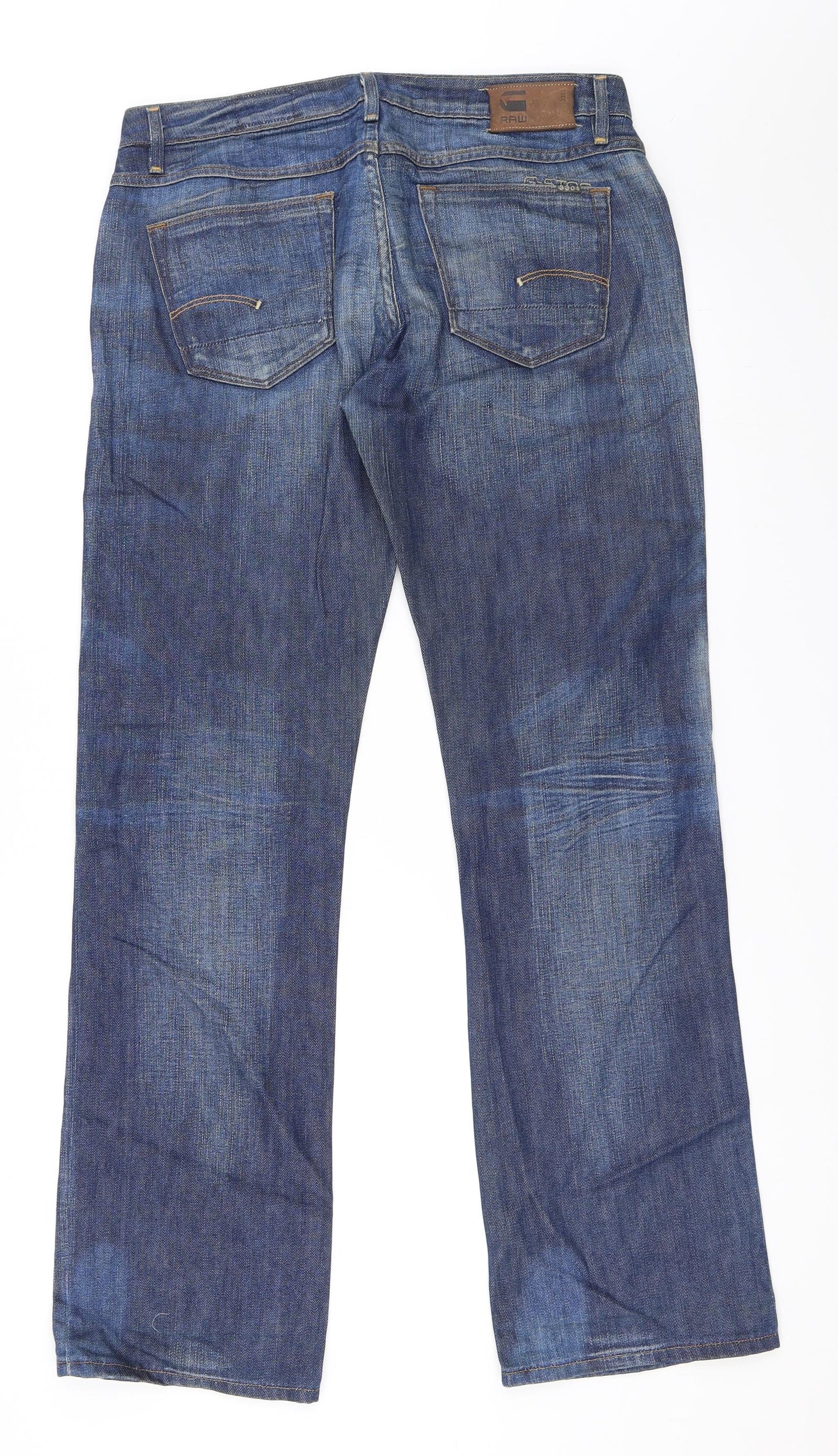 G Raw Mens Blue   Straight Jeans Size 34 in L32 in