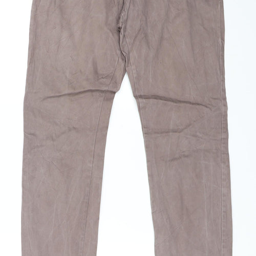 Laura T Womens Brown   Trousers  Size 10 L32 in