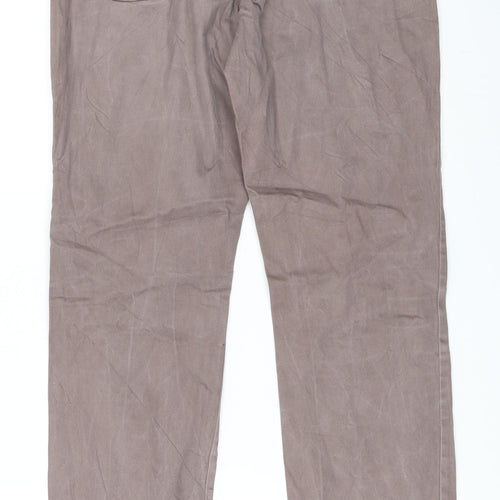 Laura T Womens Brown   Trousers  Size 10 L32 in