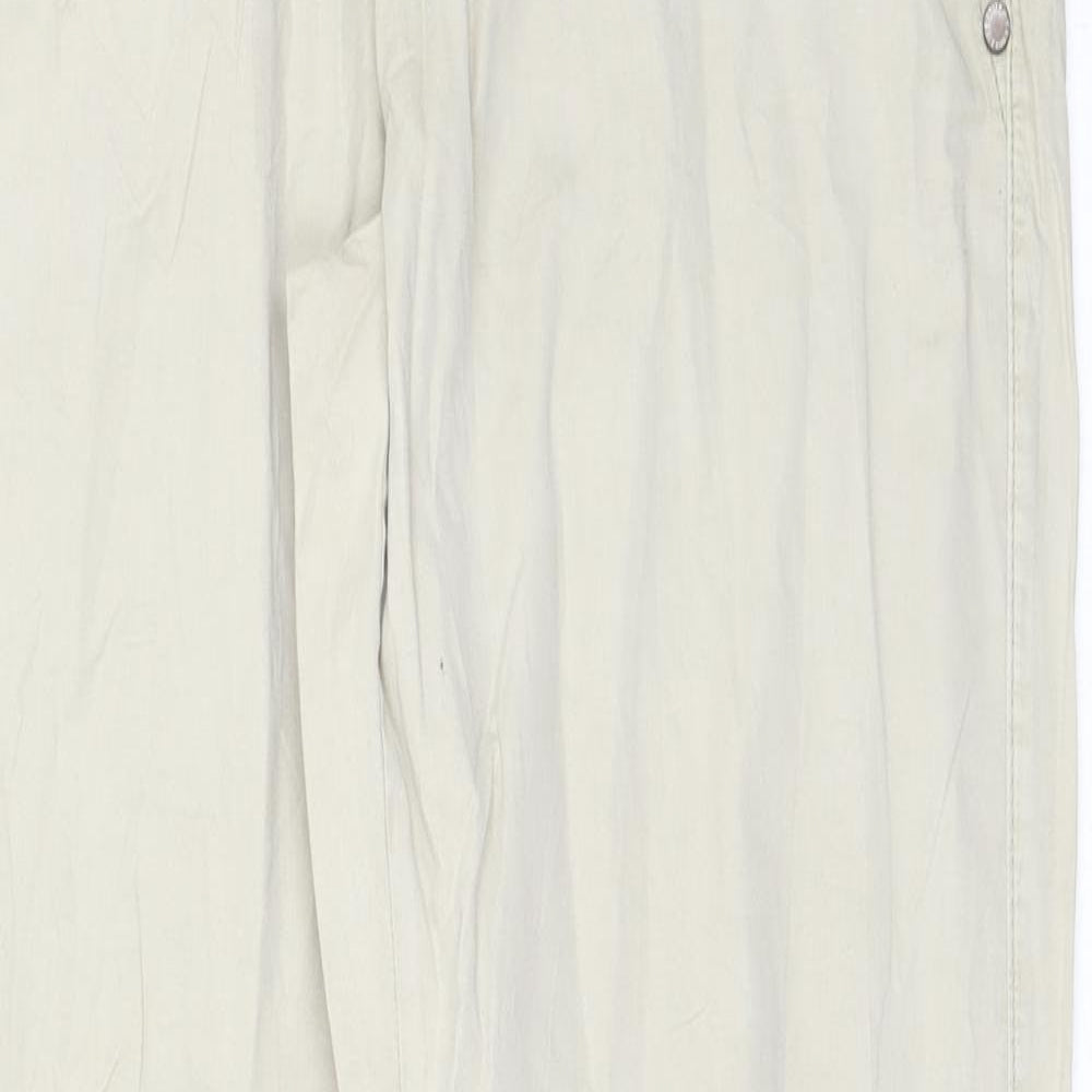 S Oliver Womens Beige   Chino Trousers Size 14 L32 in