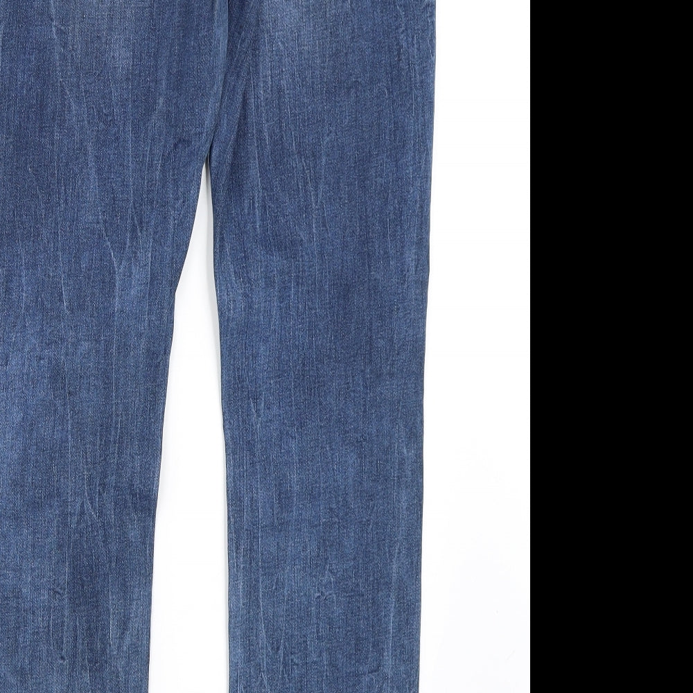 Marks and Spencer Womens Blue   Boyfriend Jeans Size 14 L31 in
