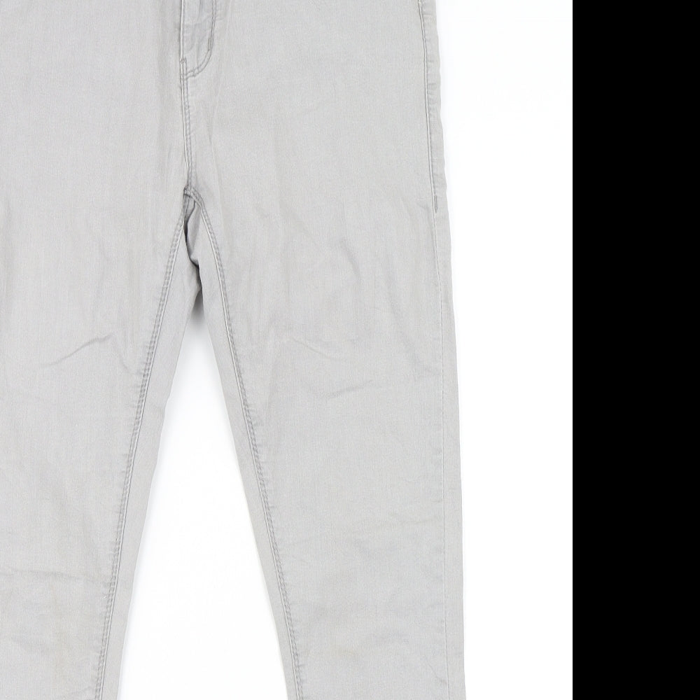 Preworn Womens Grey   Skinny Jeans Size 12 L29 in