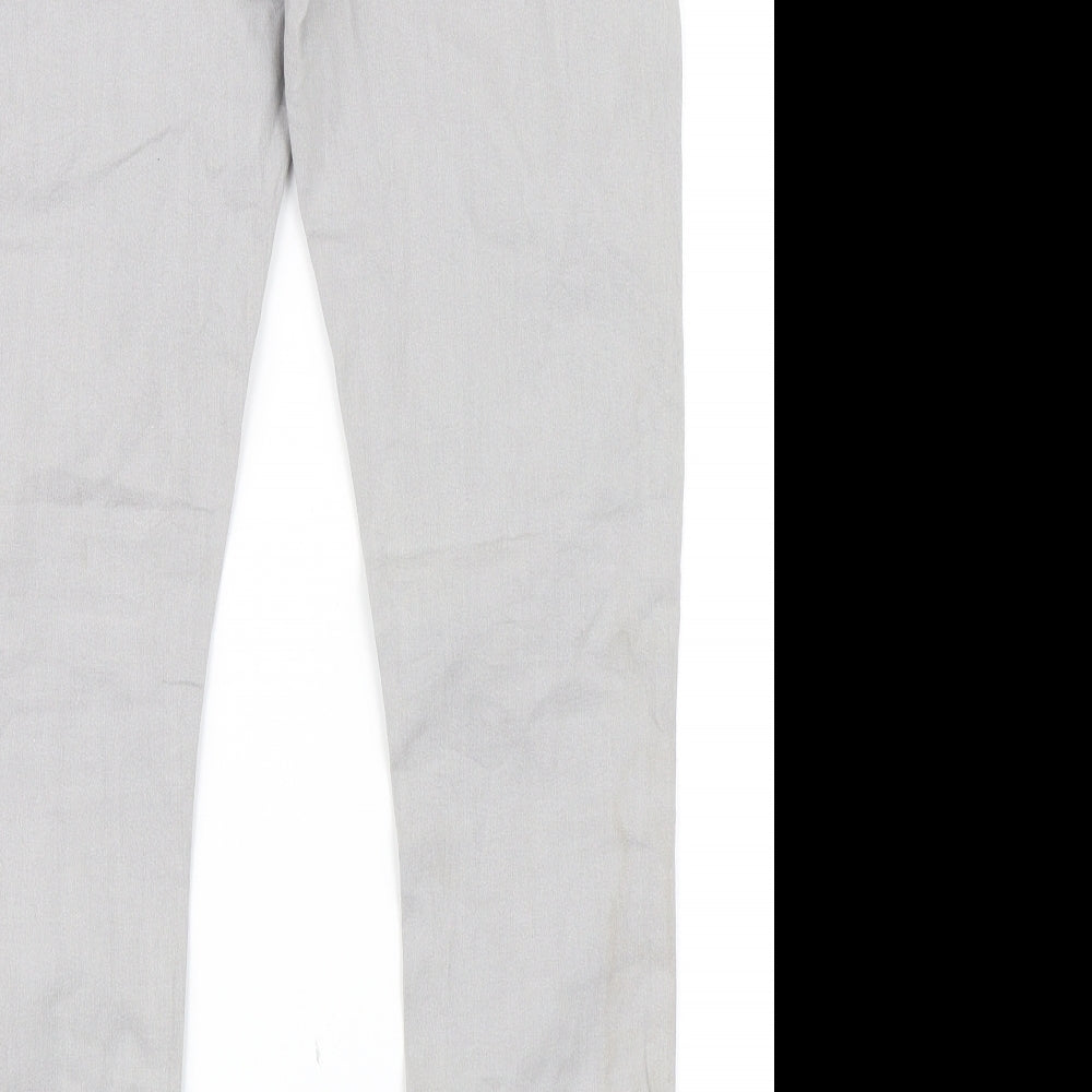 Preworn Womens Grey   Skinny Jeans Size 12 L29 in