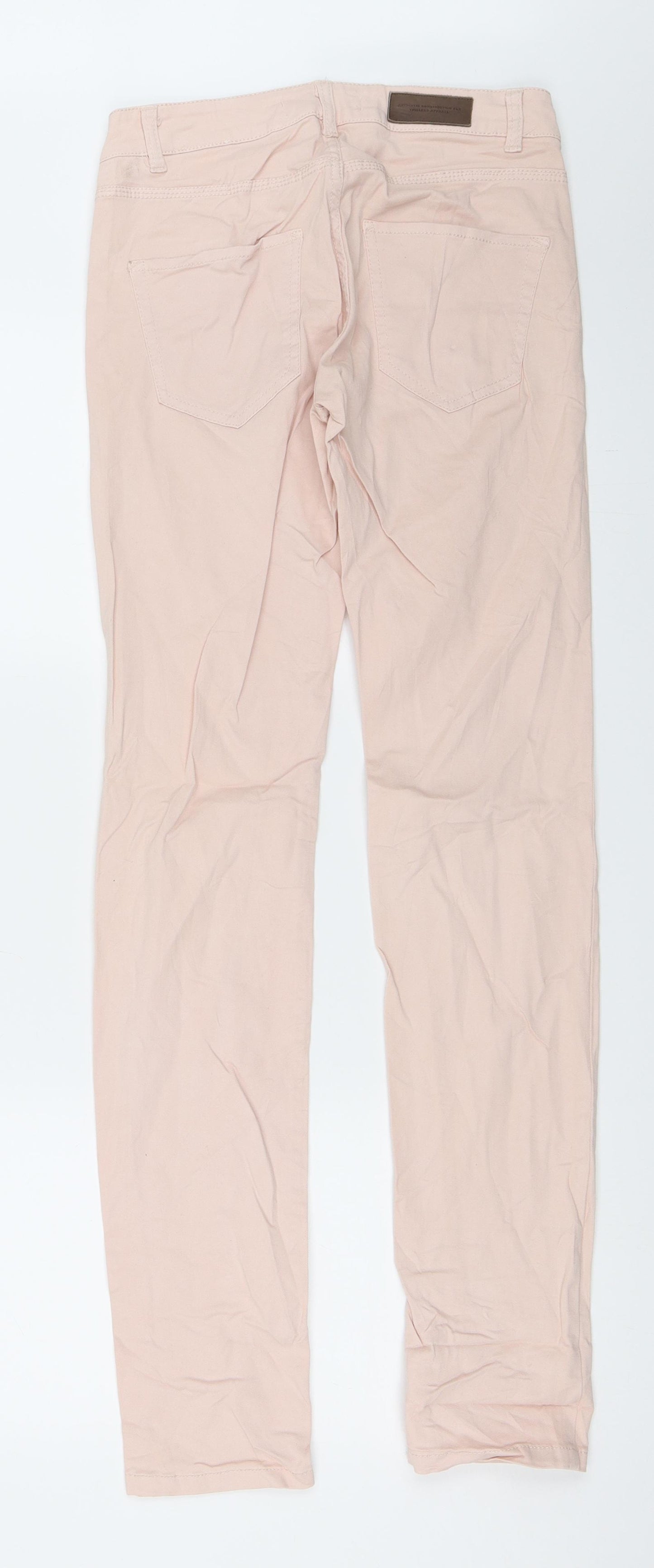 H&M Womens Pink   Skinny Jeans Size 8 L33 in