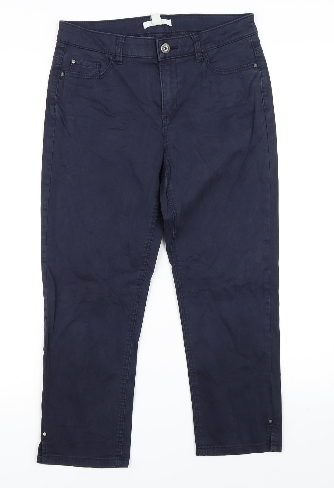 Espirit Womens Blue   Cropped Trousers Size 10 L22 in