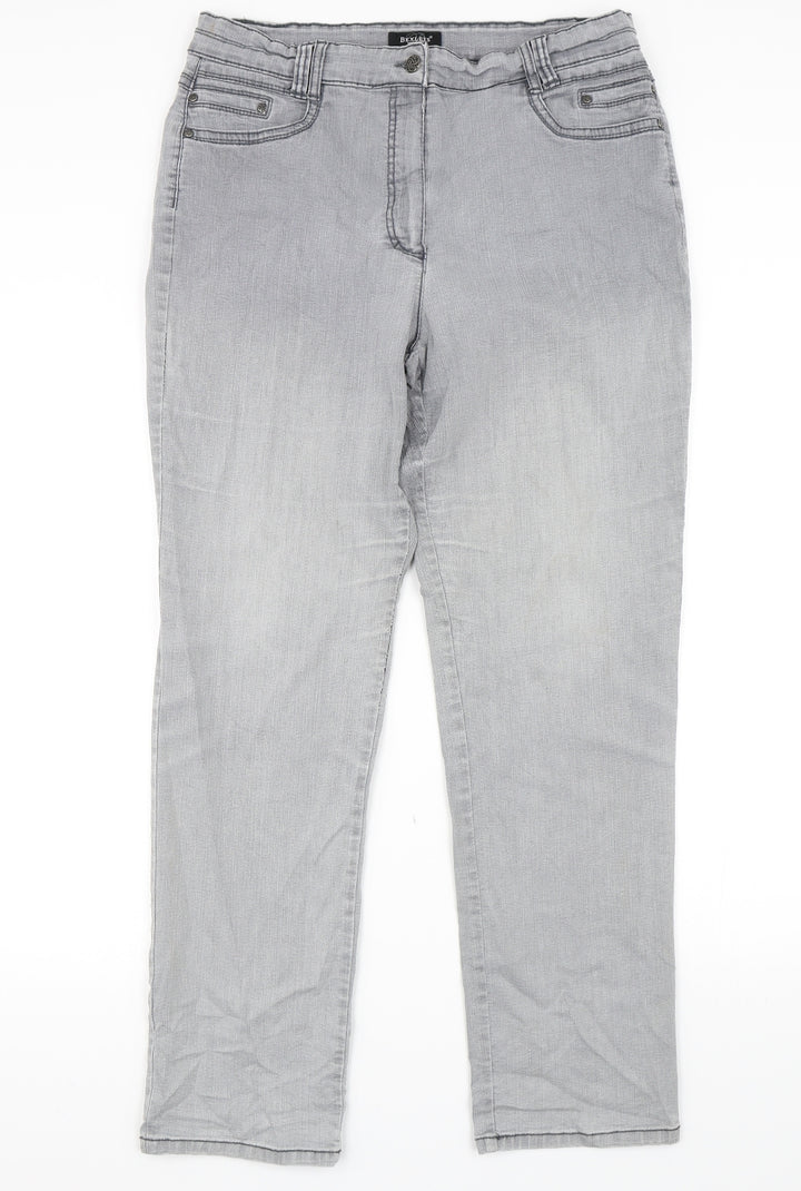 Bexleys Womens Grey   Straight Jeans Size 32 in L30 in