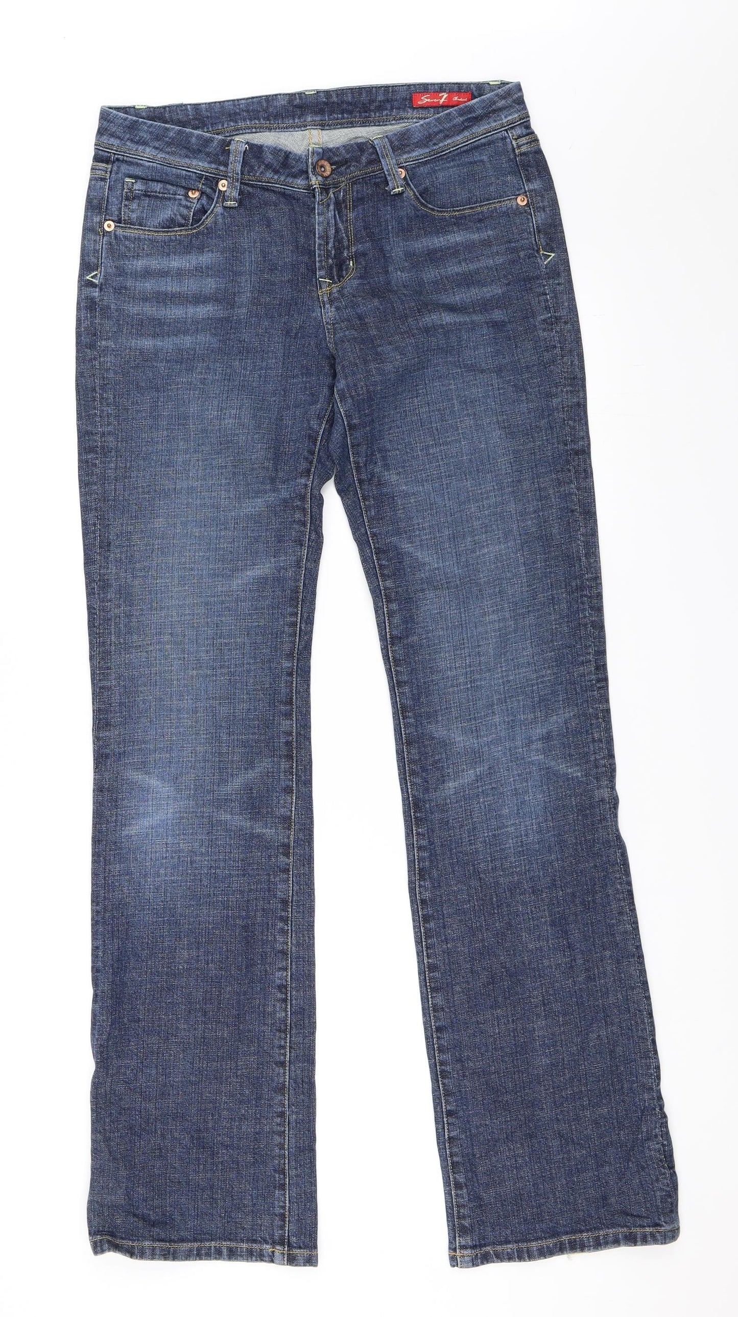 Seven 7 Womens Blue   Straight Jeans Size 32 in L34 in