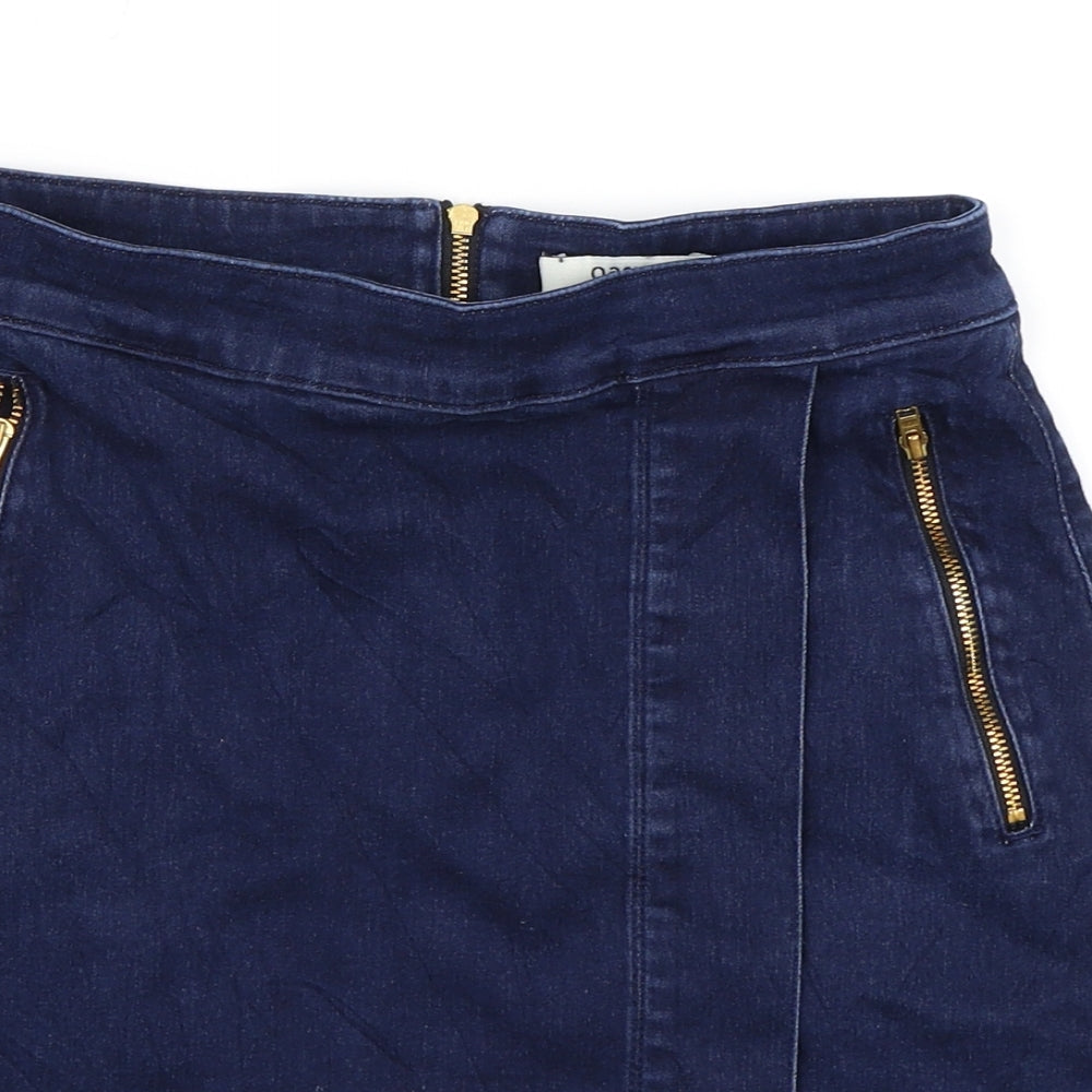 Oasis Womens Blue   A-Line Skirt Size 10