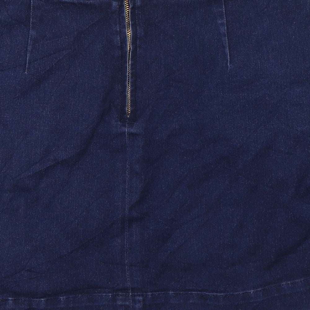 Oasis Womens Blue   A-Line Skirt Size 10