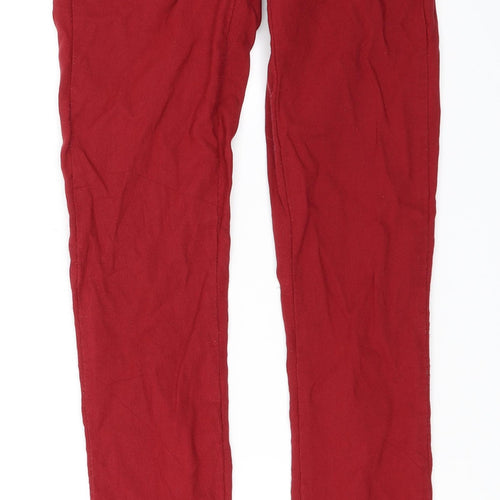 Piecee Womens Red   Skinny Jeans Size 24 in L31 in