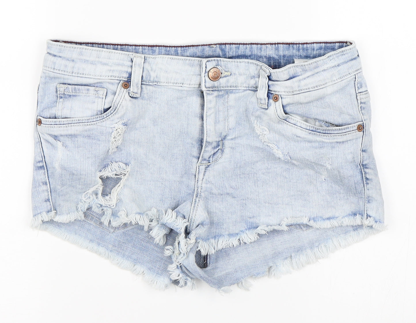 H&M Womens Blue   Hot Pants Shorts Size 12