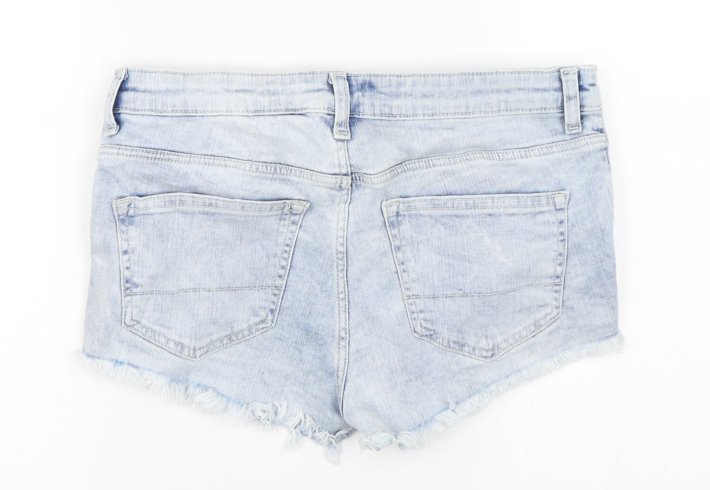 H&M Womens Blue   Hot Pants Shorts Size 12