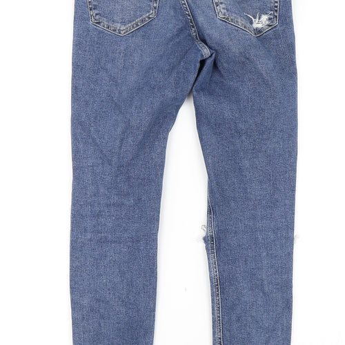 Topshop Womens Blue   Skinny Jeans Size 28 in L32 in