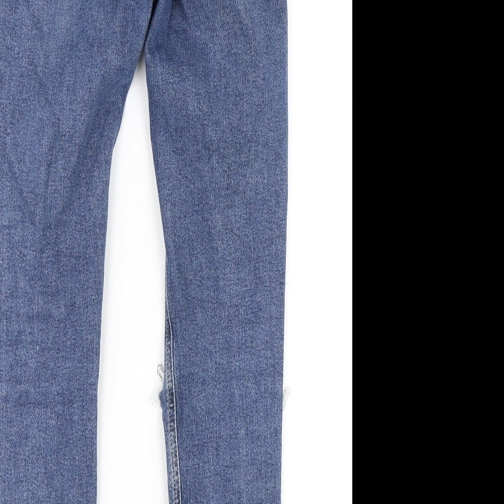 Topshop Womens Blue   Skinny Jeans Size 28 in L32 in