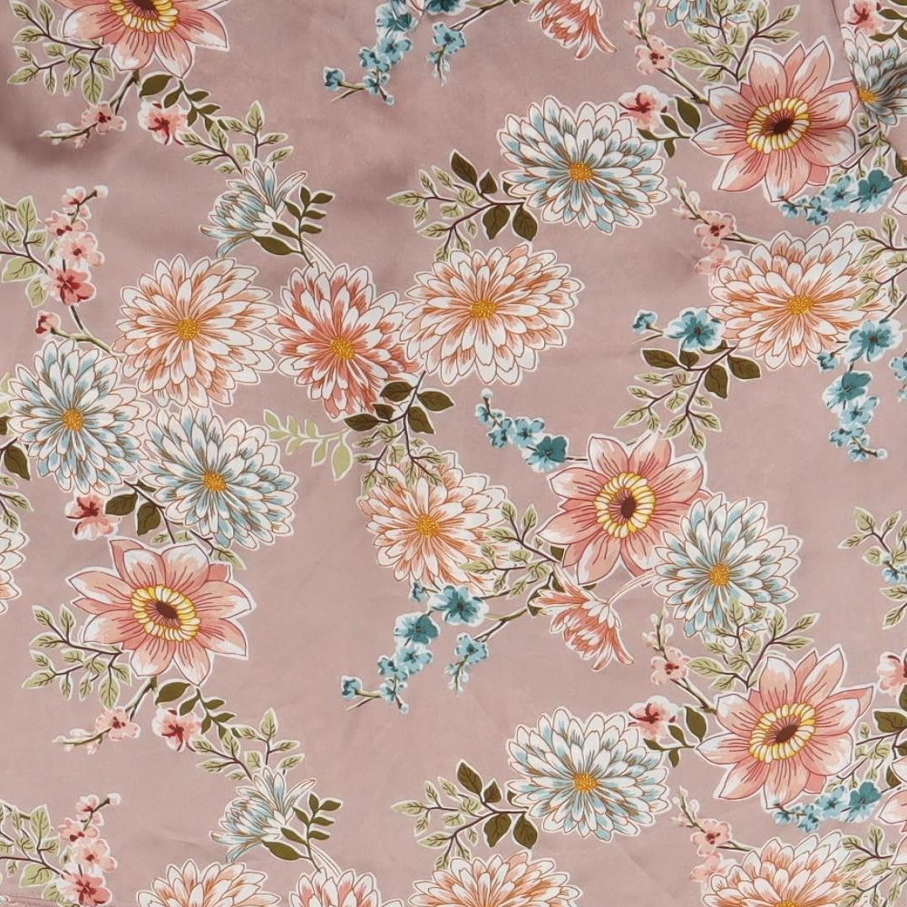 F&F Womens Pink Floral  Basic Blouse Size 14