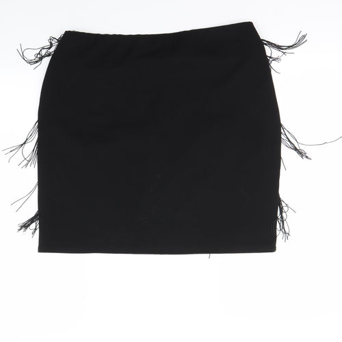 Prettylitlething Womens Black   Mini Skirt Size 20