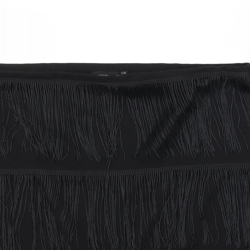 Prettylitlething Womens Black   Mini Skirt Size 20