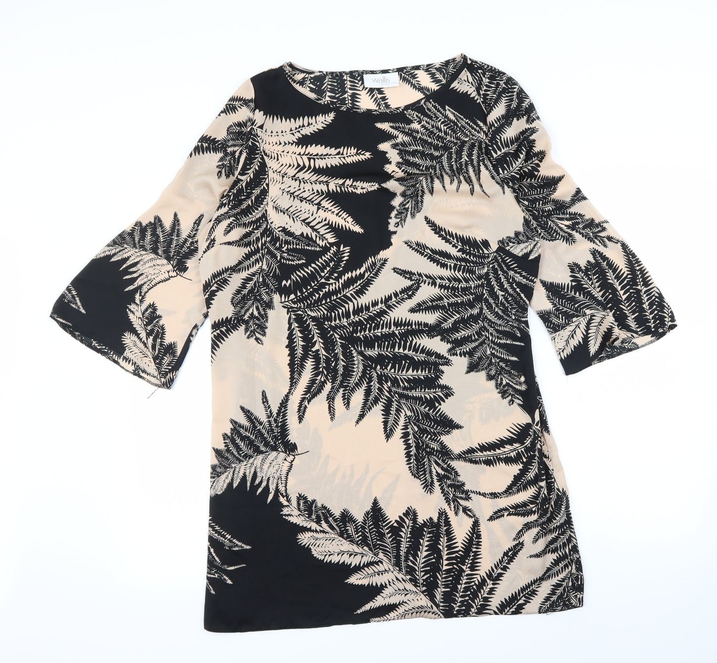 Wallis Womens Black Floral  Basic Blouse Size 14