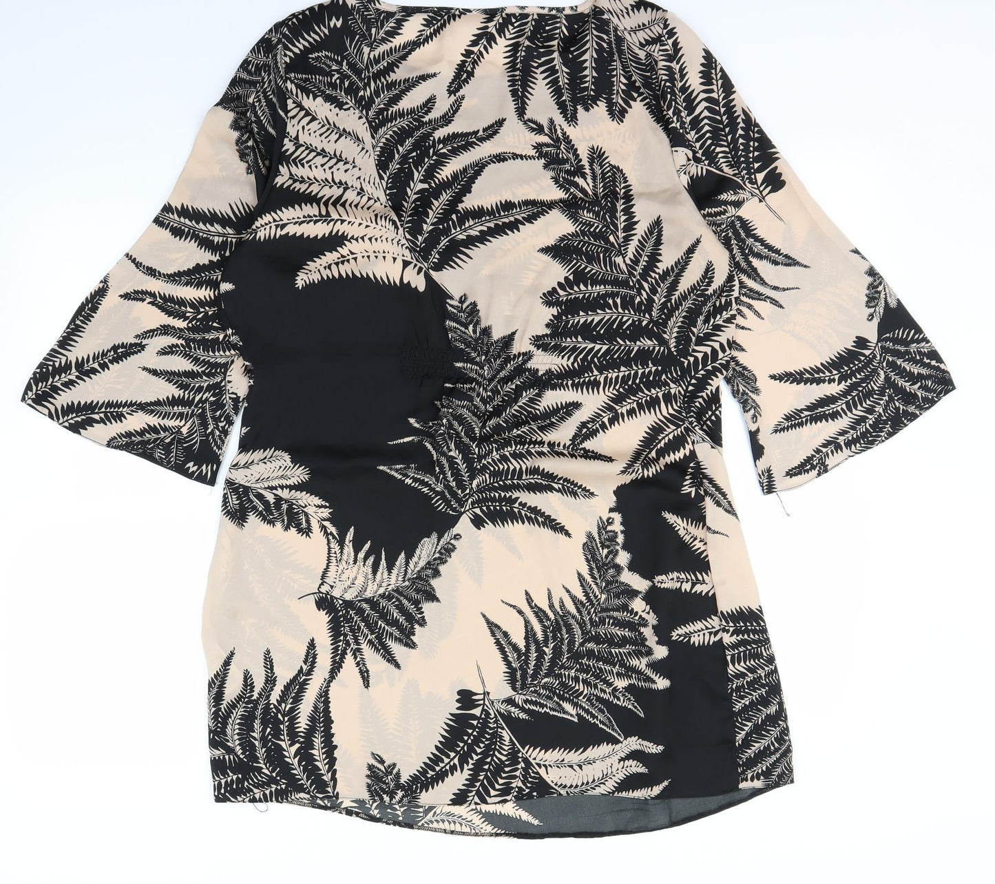 Wallis Womens Black Floral  Basic Blouse Size 14