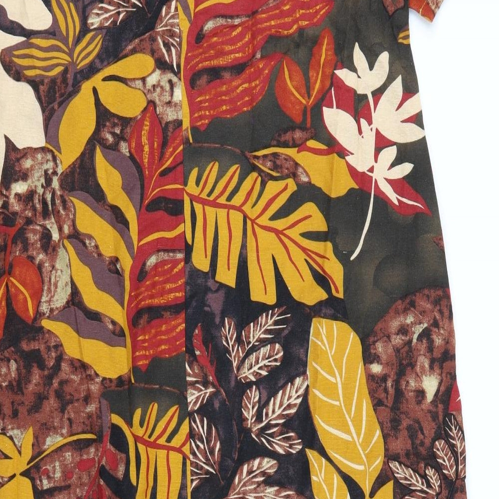 Zanzea Womens Multicoloured Floral  Maxi  Size 4XL