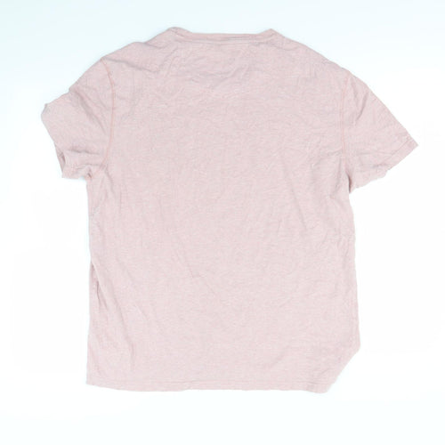 Fat Face Mens Pink    T-Shirt Size L